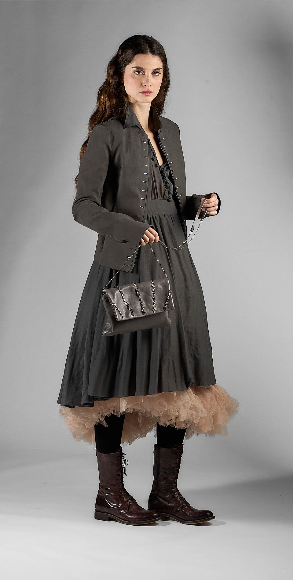 daniele basta leather and silver bags - WEARING